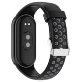 LOKEKE Compatible With Xiaomi Band 9 Replacement Band - Watch Band of Silicone Wrist Strap Compatible With Xiaomi Band 9(Black+Gray)